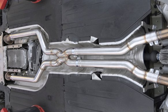 Dinan High Flow Middle Exhaust - 2020-2023 BMW X5M/X6M Stainless Steel - 3.25" - F95/F96