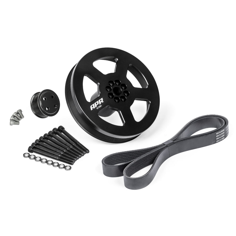 APR 3.0 TFSI Supercharger Drive and Crank Pulley with Belt (Bolt on)