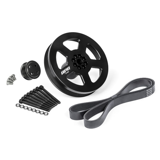 APR 3.0 TFSI Supercharger Drive and Crank Pulley with Belt (Bolt on)