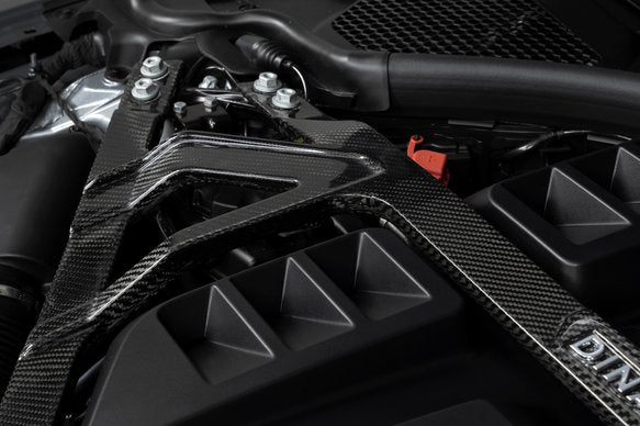 Dinan Gloss Carbon Fiber Strut Tower Brace - 2021-2025 BMW M2/M3/M4 Gloss Carbon Fiber - G80/G82/G83/G87