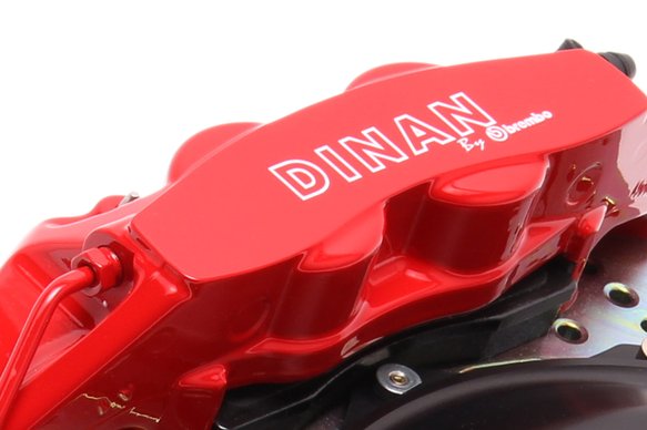 Dinan by Brembo Rear Brake Set - 2015-2021 BMW M2/M3/M4 Rear - Red Calipers - Drilled - F80/F82/F83/F87