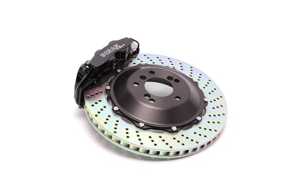 Dinan by Brembo Rear Brake Set - 2015-2021 BMW M2/M3/M4 Rear - Black Calipers - Drilled - F80/F82/F83/F87