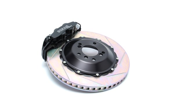 Dinan by Brembo Rear Brake Set - 2015-2021 BMW M2/M3/M4 Rear - Black Calipers - Slotted - F80/F82/F83/F87